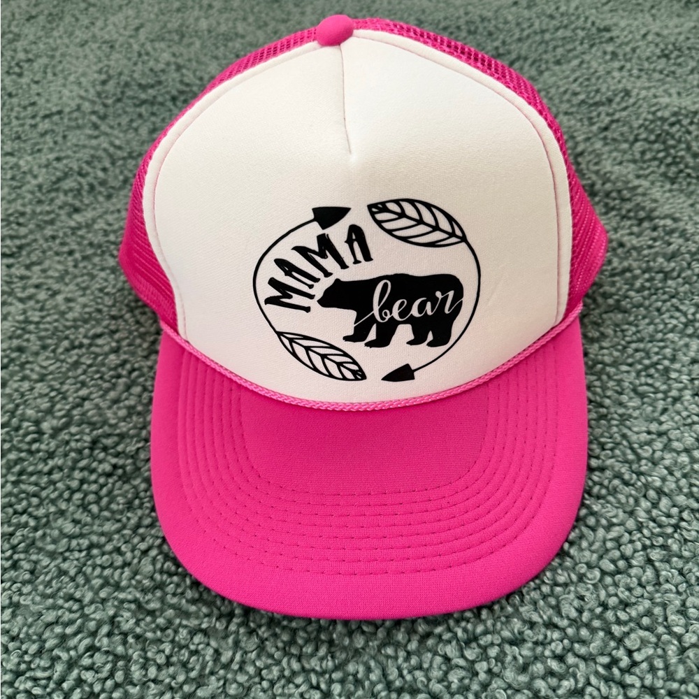 Mama Bear Pink Trucker Hat